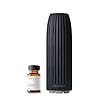 AromaTech Ambience Scent Diffuser for Essential Oil Blends Fragrances–Waterless Scent Machine wBluetooth for Home Bathroom Boutiques Hotel Spa–Charcoal with 60 ml Oil