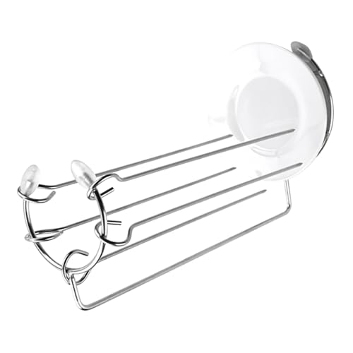 Homoyoyo Supporto per Spiedini Barbecue in Acciaio Resistenti con Bastoncini e Vassoio Rack Sospeso per Carne Pollo e Verdure da Grigliare Riutilizzabile e Facile da Pulire per Grigliate