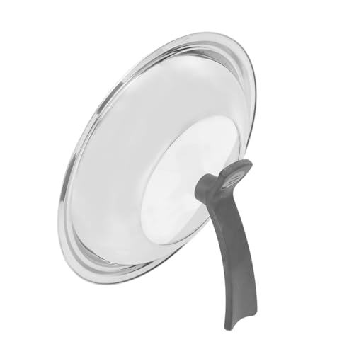 WEKADRIN tapa de olla de acero inoxidable hervir a lento salpicar cesta accesorios cocinita cubremacetas utensilios de cocina bateria de cocina cubierta de wok doméstico Vidrio Silver