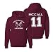 Adult McCall 11 Beacon Hills Lacrosse 2-Sided Hoodie Medium Maroon