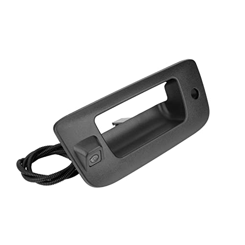 Image of Rear View Camera Backup Tailgate Handle Camera Compatible with Chevy Silverado and GMC Sierra Years 2007-2013,Tailgate Door Handle Replacement Camera(Color: Black)