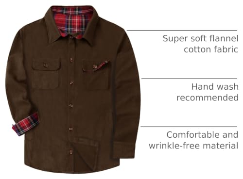 Image of SANGTREE Long Sleeved Flannel Shirt Button Down Plaid Shirts