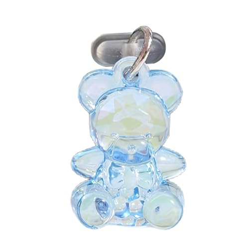 USB Cポートカバー、カートゥーンベアアクリル携帯電話充電器カバープロテクター、小型携帯電話ペンダント、保護とスタイル強化のための充電ポートカバー