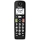 Panasonic KX-TGU132EXB digitales schnurloses Telefon mit Anrufbeantworter, Basisstation & 2 Mobilteile, LCD-Display, große Tasten, Favoriten-Taste, hörgerätekompatibel, Schwarz