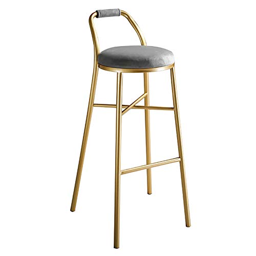 LSTSGAGH Taburete de Bar de Hierro Forjado, Silla de Bar apilable, Taburete Alto de Hierro Forjado,...