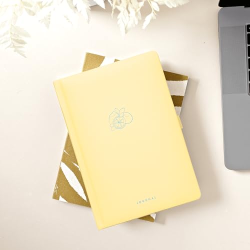 Journal pointillé A5 Scribble & Dot avec papier ultra épais 160 g/m² Citron - 2