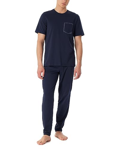 Pyjama homme Schiesser avec haut à manches courtes et pantalon long pour le confort