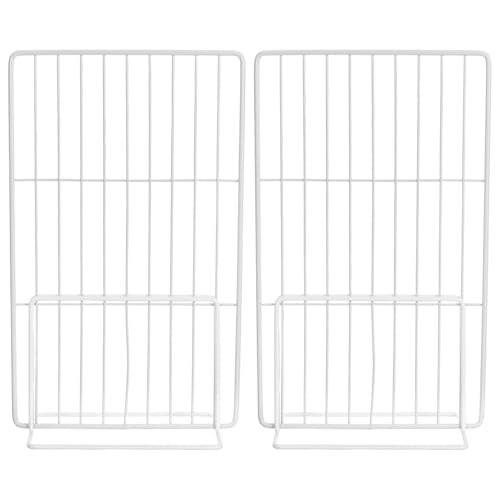 Image of 2 Pcs Adjustable Freezer Divider Shelves - 12 Inch Wire Shelf Organizer for Freezer and Refrigerator for Deep Refrigerator Storage