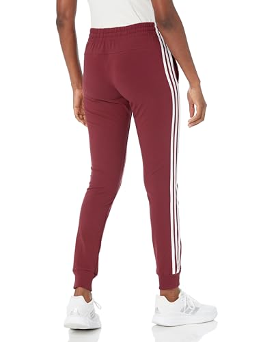 Image of adidas Womens 3-Stripes Drawstring Sweatpants Training Casual - Black