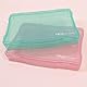 Craftelier - Set mit 2 Organisationsboxen für Scrapbooking und Bastelarbeiten | Rosa und Türkis transparent - Größe ca. 19,8 x 14,6 x 3,1 cm