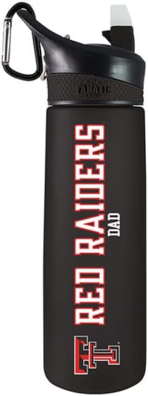 The Fanatic Group Texas Tech University Dad 24 oz Frosted Sport Bottle - Black