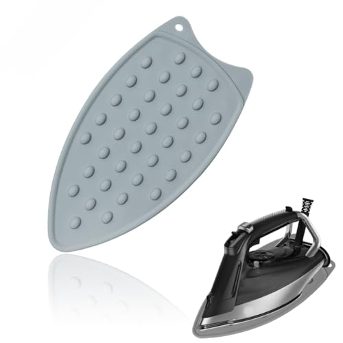 KEQAR 1 Pcs Tapis de Repassage en Silicone, Repose Fer à Repasser, Support de Repassage pour Table, Mini Tapis de Repassage, Tissu Isolant Thermique, Portable...