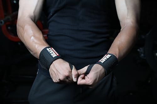 Image of EASYHEALTH Wrist Supporter For Gym Wrist Band For Men Gym Wrist Support Wrist Wraps Gym Accessoires For Men Heavy Duty With Robust Fasteners, Soft Fabric And Honeycomb Thumbloops