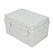 Dyocoag Gray Hinged Cover Electrical Junction Box Electric Project Box Ideal for Lawn Garden Festivals Power Tools