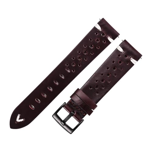 Bracelet de montre en cuir véritable souple pour éviter la transpiration