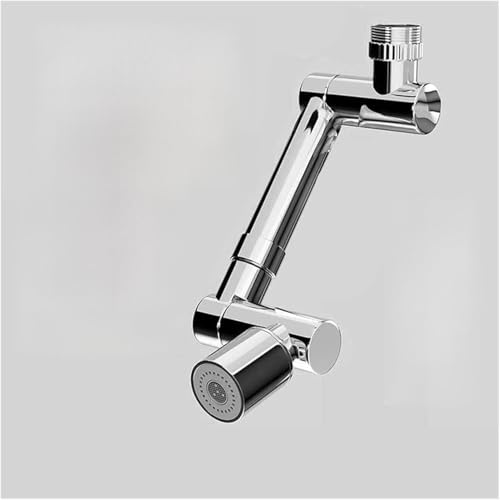 KJHONG Rubinetto per lavello, in lega, universale, rotazione di 1440°, con braccio robotico Retracta, prolunga per cucina