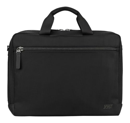 JOST maletín de ordenador portátil Balling Business Bag 2C negro con doble compartimento