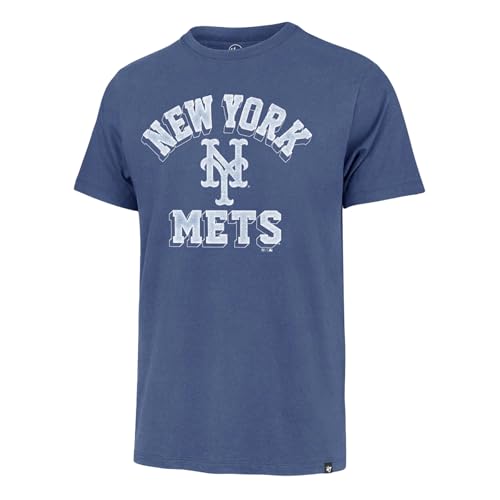 Image of 47 Men's MLB Unmatched Franklin Team Color Arched Wordmark Primary Logo Short Sleeve Baseball T-Shirt