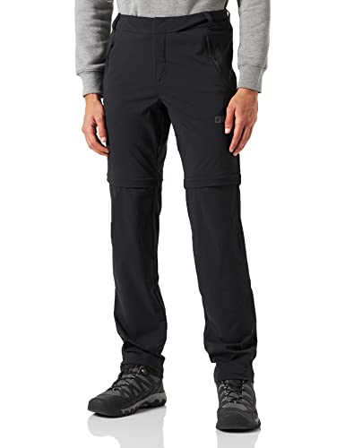 Pantalon Jack Wolfskin Glastal Zip Off M noir taille 46 pour homme