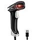 JRHC Kabelgebundener 2D QR Barcode Scanner, Handheld Barcode-Scanner, 1D USB Lesegerät, Plug and Play Barcode Lesegerät mit schnellem Lesen, ergonomisches Design – tragbar