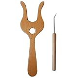 【 Améliorez vos compétences en crochet 】 : profitez de la précision et profitez encore plus de l'artisanat avec la fourchette à tricoter en bois. Cet outil de crochet indispensable offre un contrôle fiable pour une efficacité accrue du crochet et un crochet sans effort