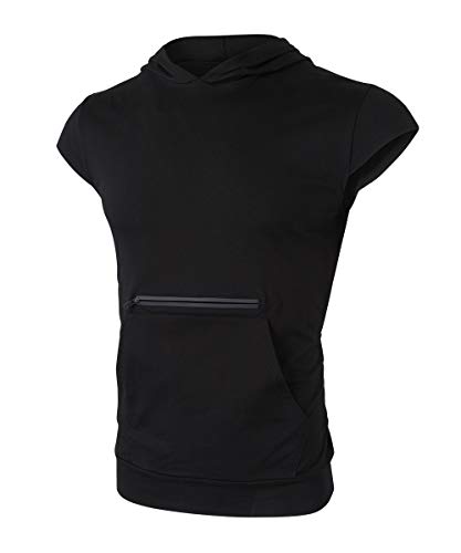 Homme Debardeur à Capuche Sport Musculation Tank Top sans Manches Maillot Sleeveless T-Shirt Fitness Bodybuilding Sweats de Running – Image 5