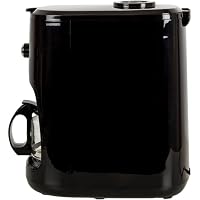 HEINNER Cafetiera cu rasnita HCM-900RBK, Filterkaffeemaschine mit Glaskanne, Edelstahl-Mahlwerk für ganze Bohnen & Kaffeepulver, 900 W, 4 Tassen, Dauerfilter, Tropfstopp, Warmhaltefunktion, Schwarz – Ansicht 3