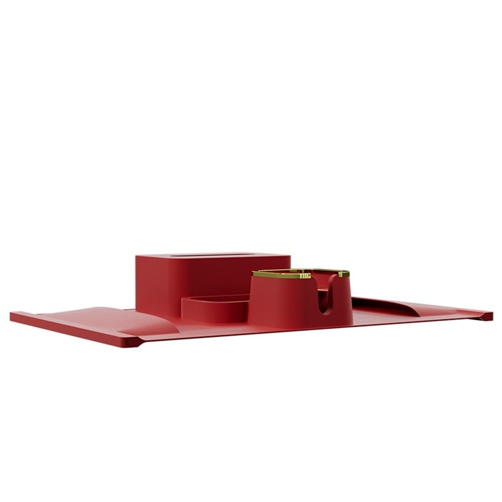 Plateau de service pour accoudoir de canapé silicone rouge idéal pour vos soirées télé