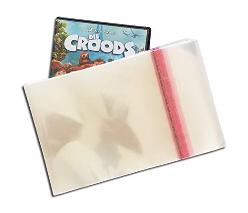 Preisvergleich Produktbild DVD Schutzhüllen, wiederverschließbar, 100 Stück
