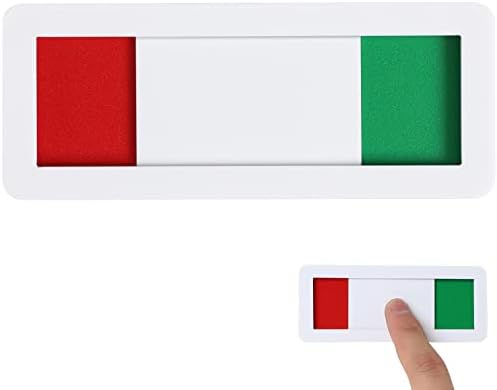 OFFSCH Schiebetürschild Für Konferenzräume - Grün/Rot Acryl Ohne Bohren