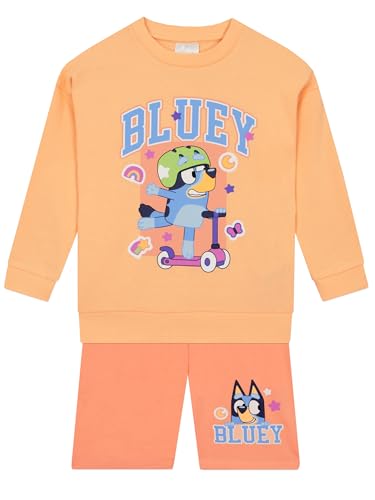 Image of Bluey Outfit | Girls' Clothing Sets | Girls Shorts And Sweatshirt | Kids Sweaters