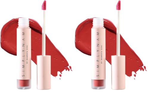Image of SIMPLYNAM Satin Soft Lip Creme | 1 Swipe Full Coverage | Hydrating, Creamy Matte Finish | 16 Hour Stay | Transfer-Proof & Smudge-Proof | Infused with Peptides & Squalane | Vegan | Rei - Tokyo Red