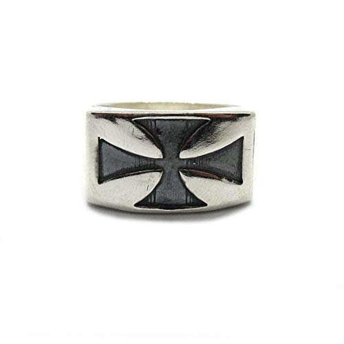 Bague en argent massif 925 accessoire de mode biker pour un look quotidien