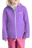 Mountain Warehouse Exodus Kids Water Resistant Softshell Jacket - Boys & Girls Rain Coat - Travel Light Purple Kids Size 11-12 Years