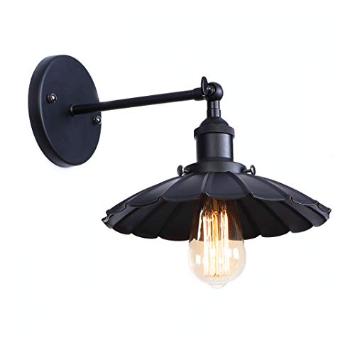 Aplique de pared vintage E27 con brazo móvil para crear un ambiente acogedor de lectura en el salón