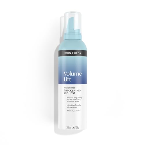 John Frieda Volume Lift Kickstarter Thickening Mousse 200ml. Fine Hair Mousse for Volumising Style and Lightweight Body