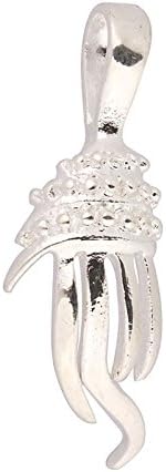 50piece Silver Plated Pinch Bail Connector with Finger Drops in 27mm Length For Jewelry Making Jewelry Findings PB62