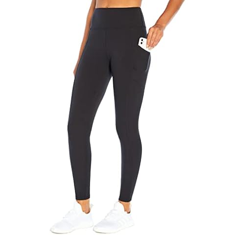 Marika Women's Standard Cameron High Rise Tummy Control Legging, Black, Large Cover