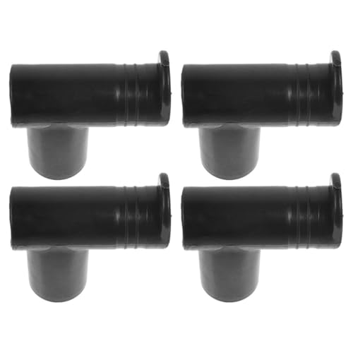 TOVINANNA 4 Piezas Conectores de Ángulo Recto para Perchero de Ropa Accesorios Prácticos y Decorativos para Muebles Instalación sin Herramientas de Negro Compatible con Estantes y Percheros