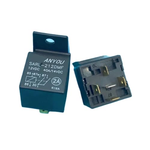 Relais automobile 12V 40A SARL-212DMF bipolaire 5 broches normalement ouvert