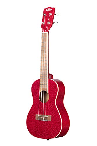 KALA KA-SPRK-RED UB-C Sparkle Series Ritsy Ukulélé concert avec housse Rouge - Les Beatles, Paul McCartney, John Lennon, RIngo Starr, George Harrison KALA KA-SPRK-RED UB-C Sparkle Series Ritsy Ukulélé concert avec housse Rouge – Image 4