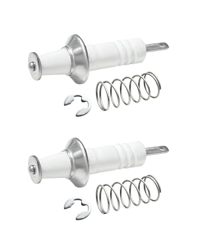 2PCS Gas Range Burner Ignitors Replace for Viking, PB040264 Spark, Replacement Electrode with Spring and Clip - Compatible with Viking Range 9, 12, 15 K