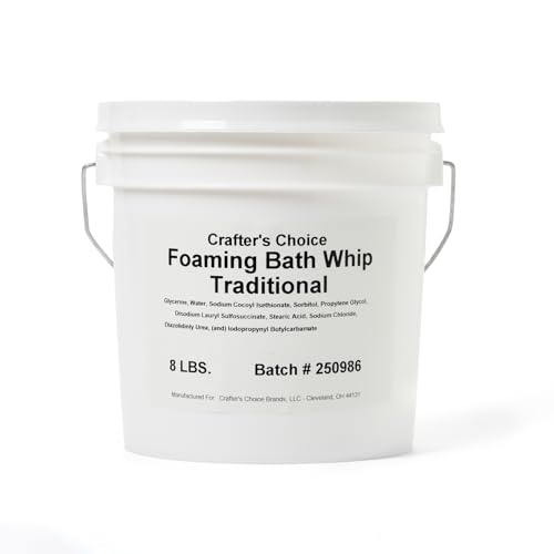Crafters Choice 100% Natural Foaming Bath Whip for Exfoliating Scrubs Shaving Cream Soap Making Shower Bath Face Wash & Other Soap Making DIY Projects (8LB)