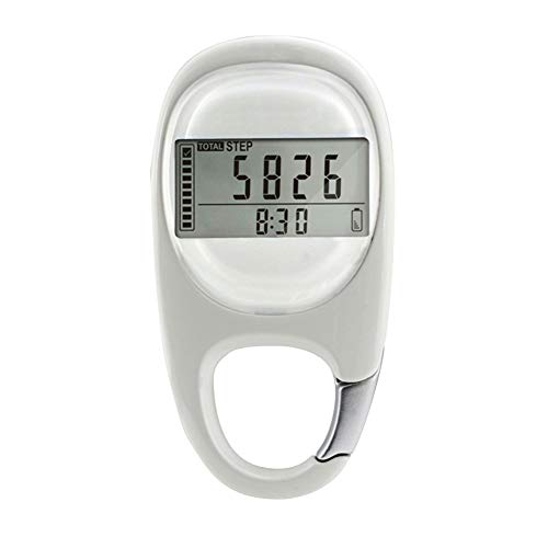 Riboaoy Outdoor Sports Calorie 3D Carabiner Pedometer Running Step Counter Meter