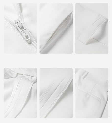 Men's Dress Pants Slim Fit Office Trousers in Solid Color Formal Business Pants for Men4