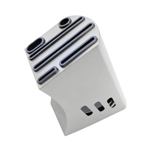 Aquafix 包丁スタンド ステンレス鋼製 包丁ケース ナイフスタンド 包丁ホルダー 丸洗い可能 コンパクト 排水溝 滑り止め付き キッチン収納用