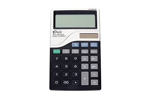 PM Company Calculatrice Double Fonctionnement en Plastique avec Toutes Les Fonctions nécessaires - Convient pour l'école, Le Travail et la Maison - Chiffres Visibles de 130 x 78 x 14 mm Vert Cover