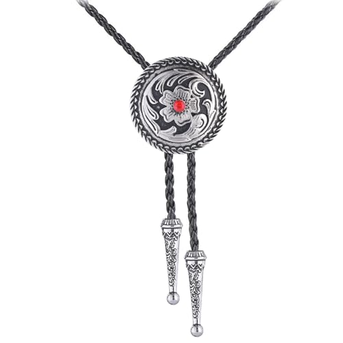 Image of Jeilwiy Bolo Tie for Men, Western Bolero Tie Cowboy Ties Native American Cowgirl Bolo Tie Accessories for Men Women