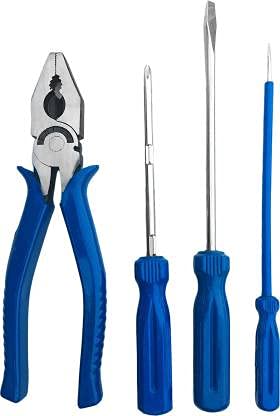 Lifeway India Power & Hand Tool Kit (4 Tools) Screw Driver Tool Plier