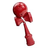 BESPORTBLE Kendama Wooden Toy Japanese Cup and Ball Catch Kadoma Game Ball in Cup Game Strengthens Hand and Eye Coordination Red